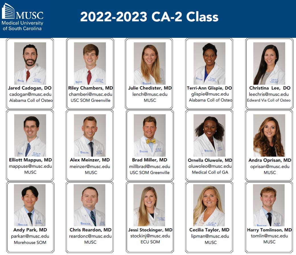 Meet Our Residents | College Of Medicine | MUSC