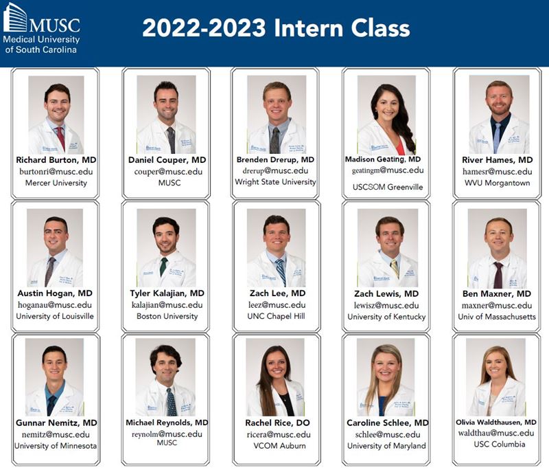 2022-2023 Anesthesia Interns