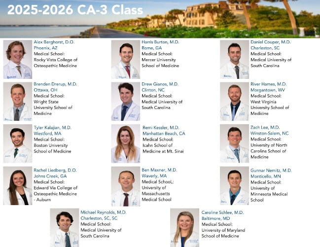 2025-2026 CA-3 Anesthesiology  Residents