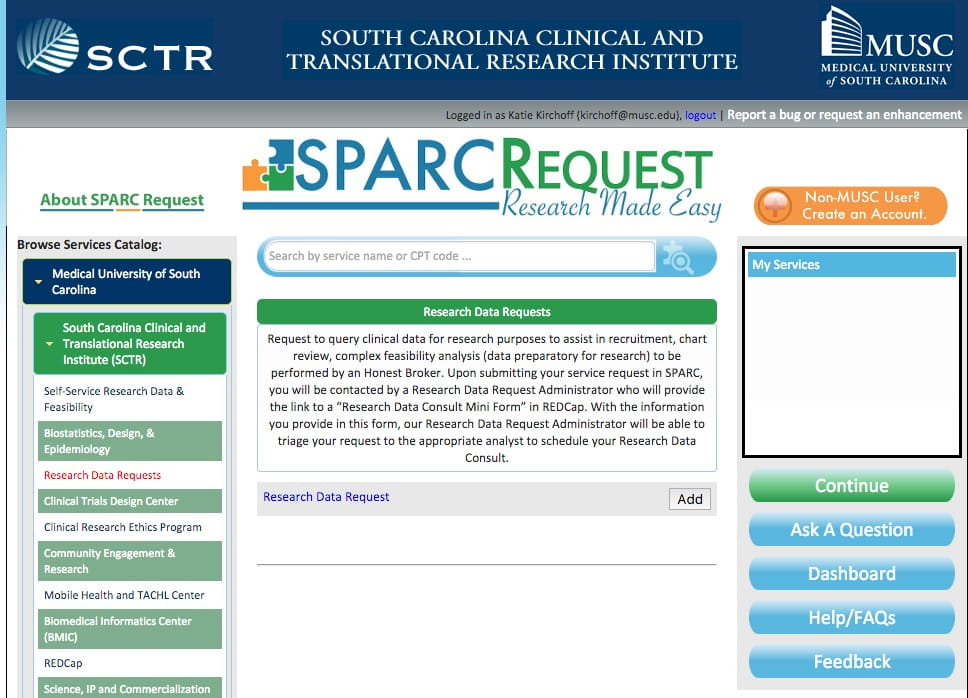 Research Data Request | College of Medicine | MUSC