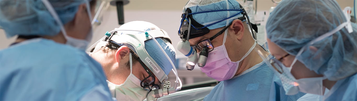 MUSC Cardiology physicians operating on a patient