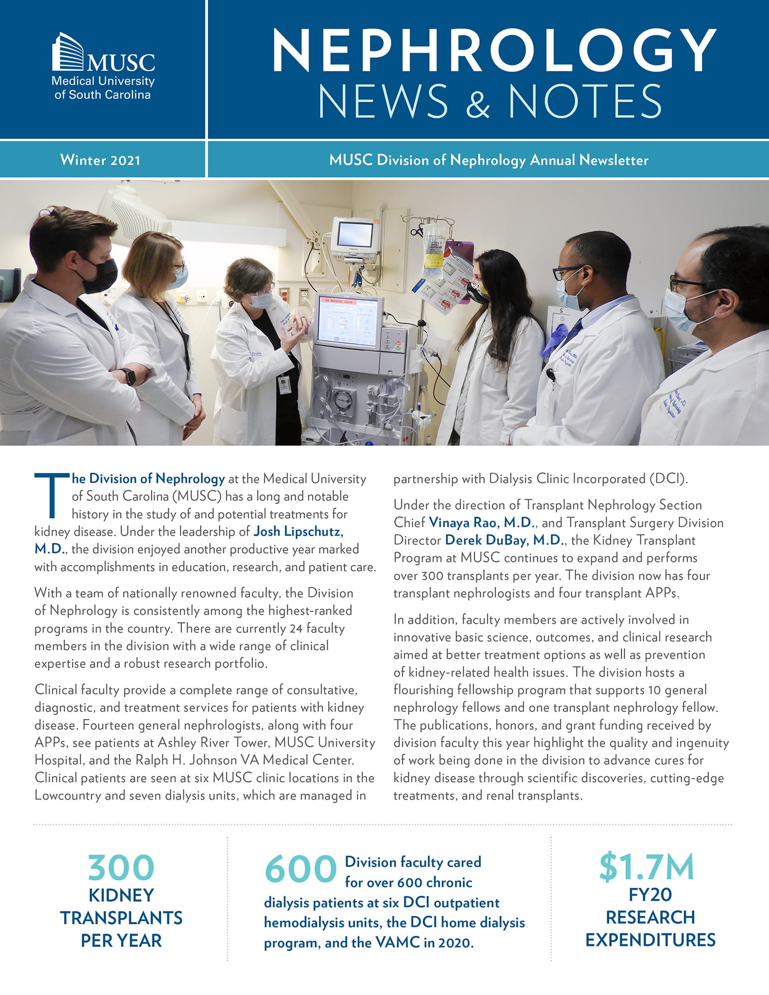 Nephrology Annual Report Cover
