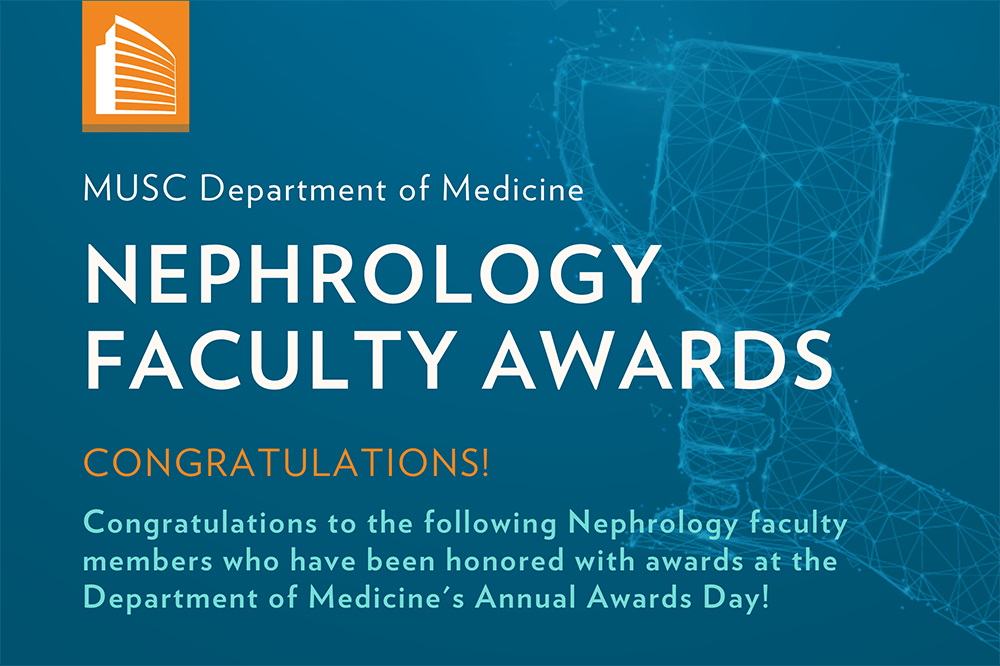 Nephrology faculty awards graphic