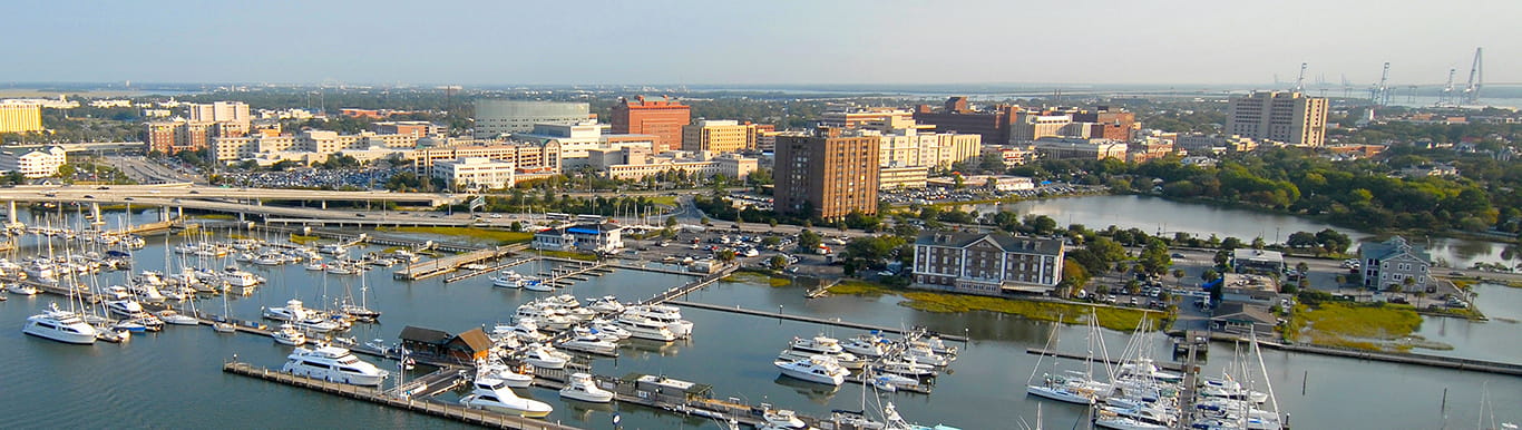 Aerial of Ashley River Tower