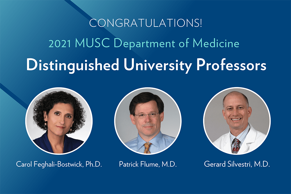 Faculty Named Distinguished Professors | College Of Medicine | MUSC