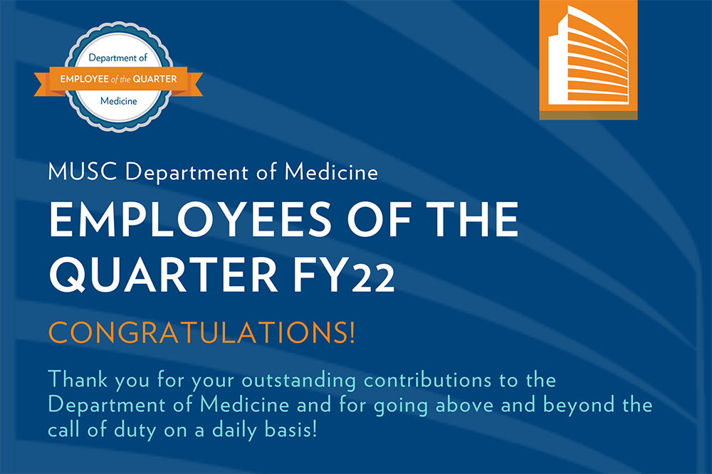 Employee of the Quarter FY22 graphic