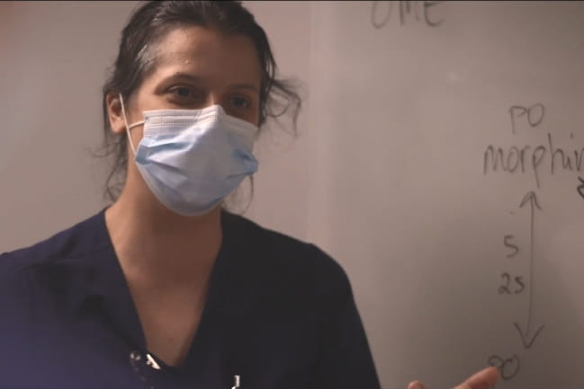 Screenshot from the Emergency Medicine Residency Program video