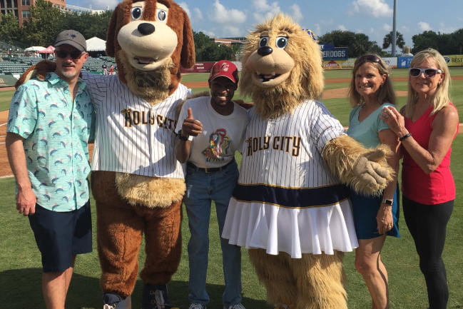 Cowan Lab attends autism awareness event at Riverdogs game