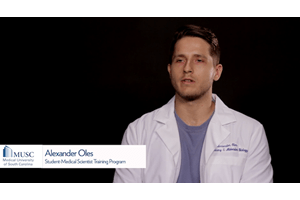 Image for video of trainee involved in translational research at MUSC