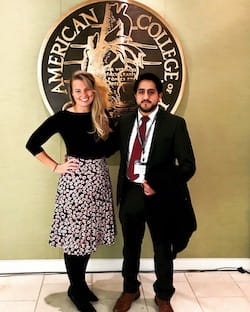 Drs. Boucek and Al-mousily attending ACC conference