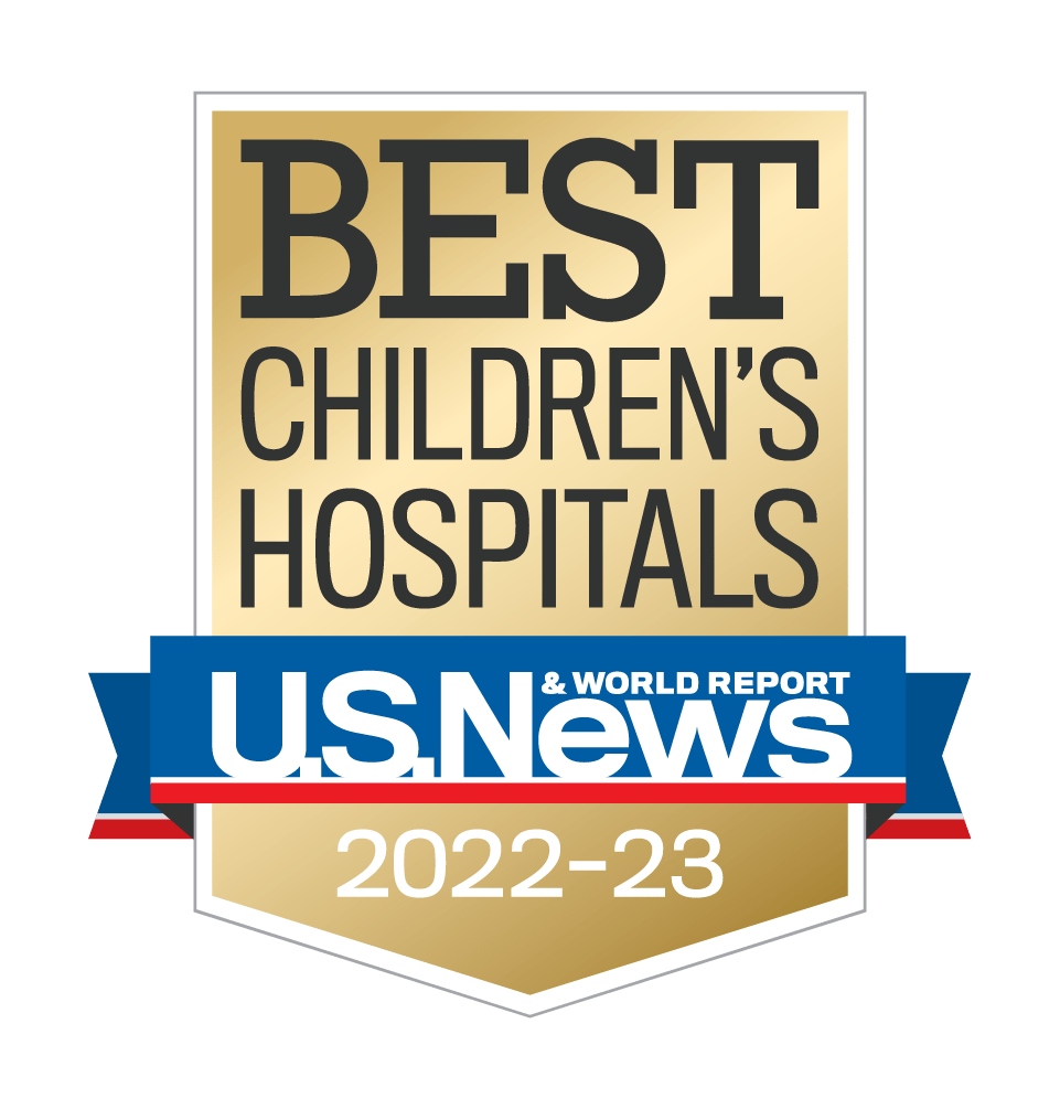 USNWR Best Children's Hospitals 2022 to 2023 graphic