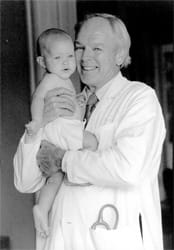 Dr Charles Darby Holding Amelia