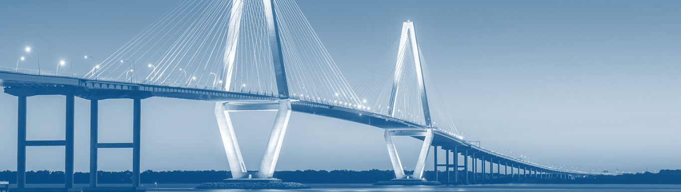 Photo of the Arthur Ravenel Jr. Bridge bridge over the Cooper River in Charleston, South Carolina