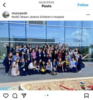 MUSC Peds Instagram Post