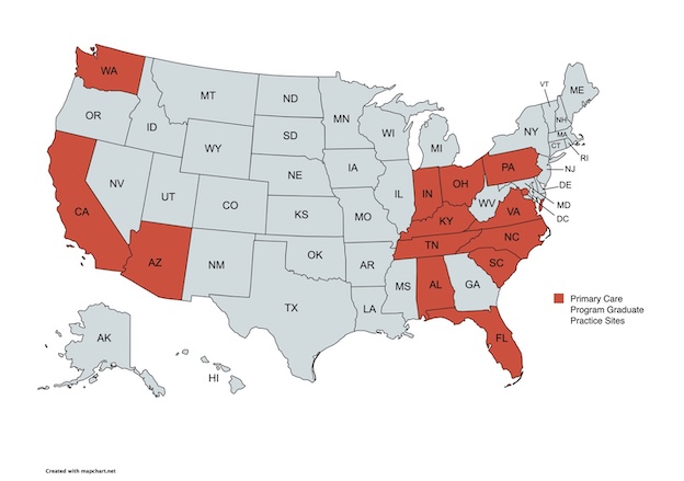 Pediatric Primary Care Graduates as of 2024