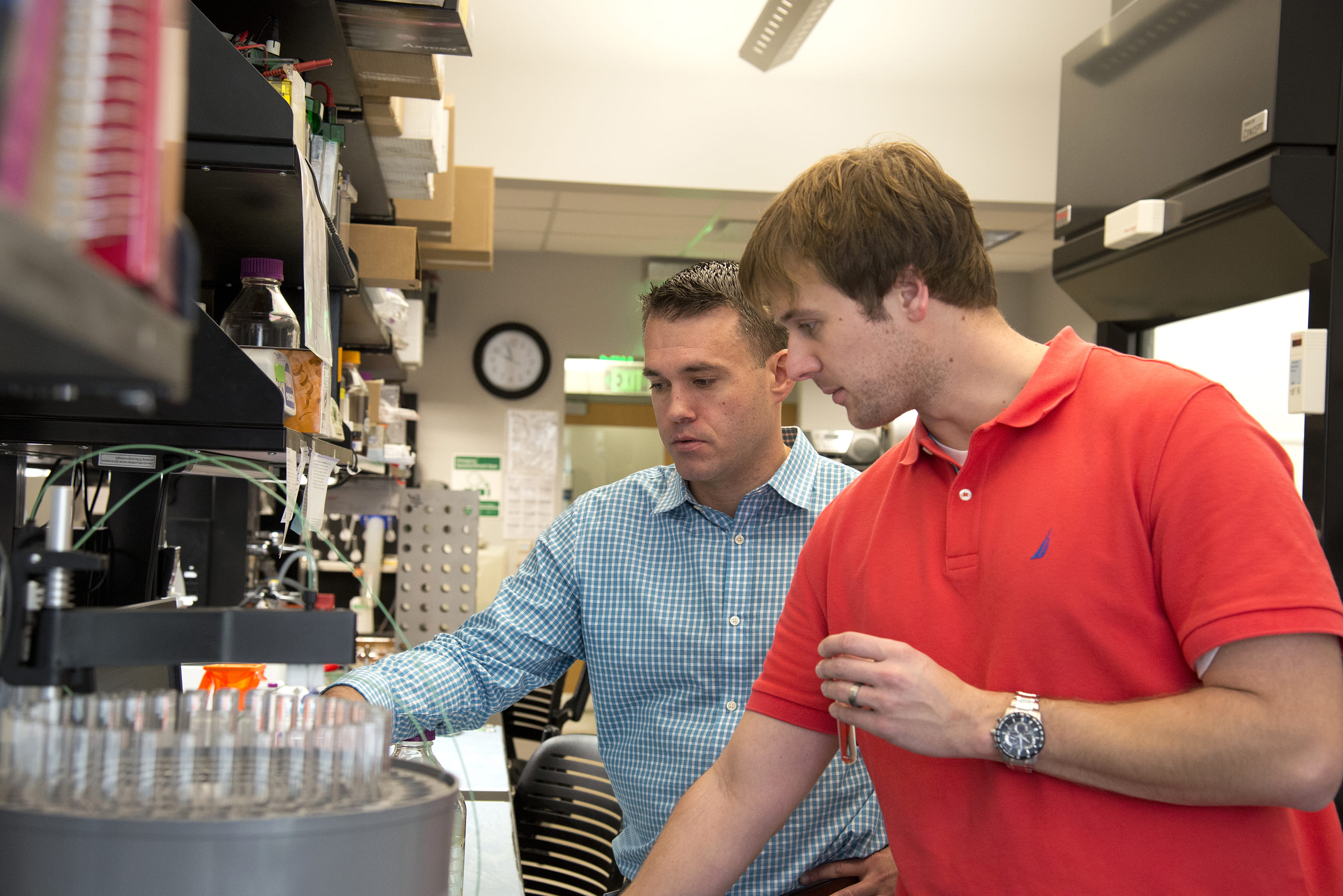 Men in a lab