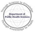 Old DPHS logo of intersecting graphs enclosed in a circle with the words “Through Science to Knowledge, Through Knowledge to Health” around the outside of the circle