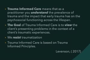What Does It Mean To Be A Trauma Informed Social Worker