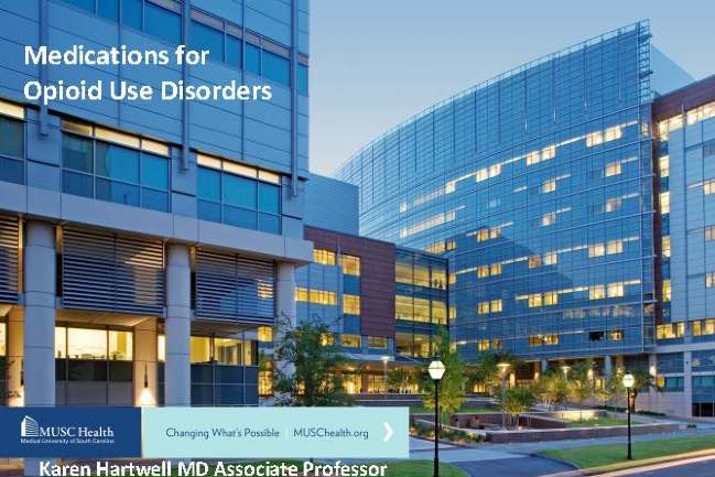 Cover of Medications for Opioid Use Disorders presentation