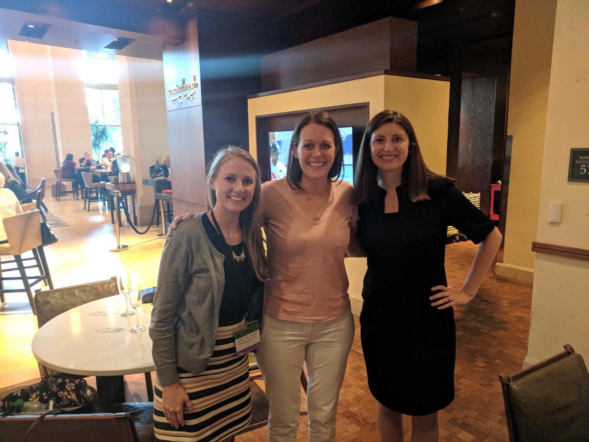 Caitlyn Hood with mentors Dr. McClure and Dr. Tomko at CPDD 2019