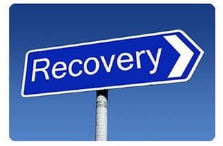 Recovery Road Sign
