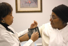 Image of a doctor and a patient