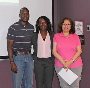 Dr. Hammad with Dr. Titus Reaves and Olanike Awontunde