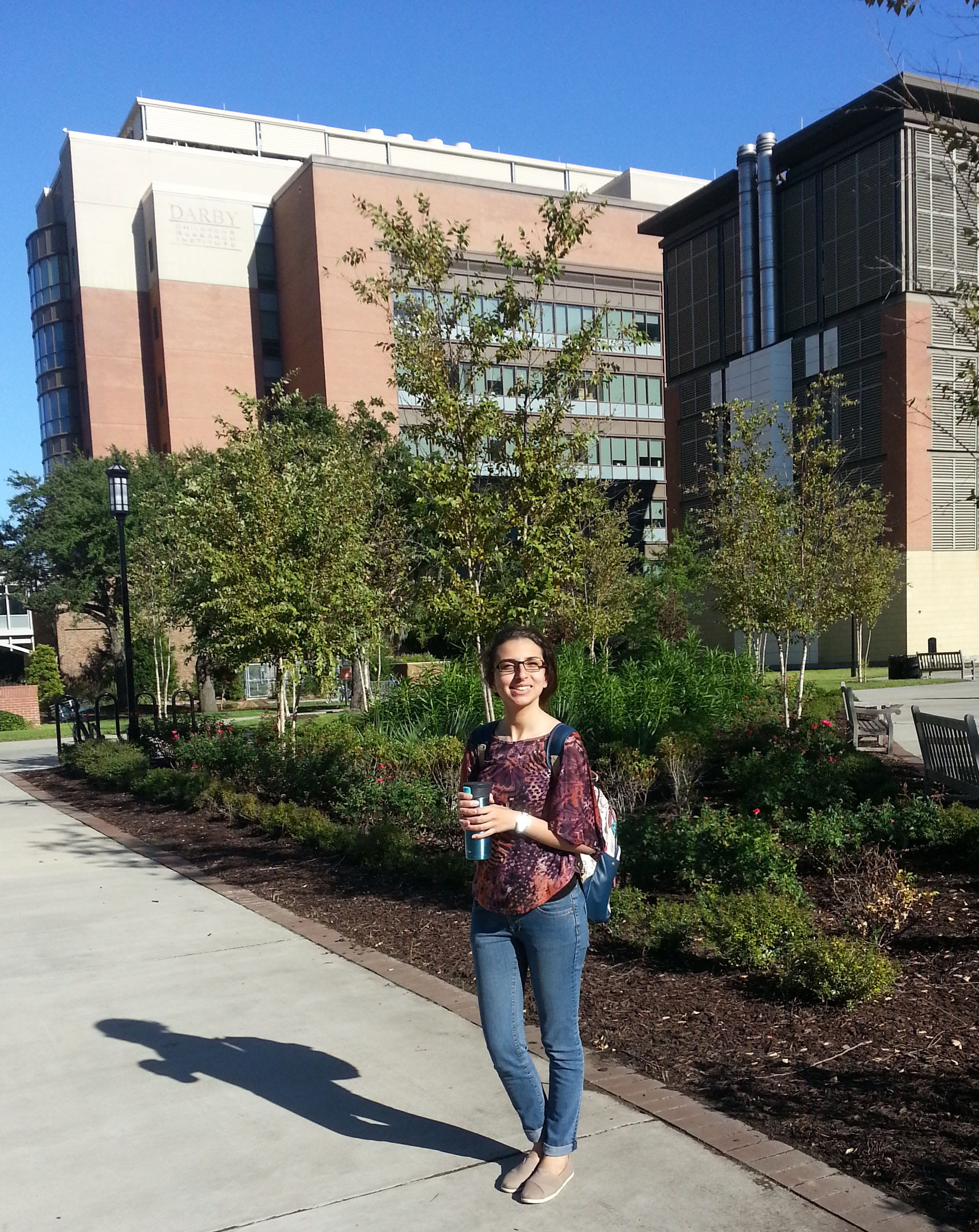 Visiting MD student Haneen Saeed Alja’bari from Jordan University, Amman