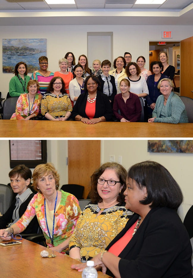 Dr. Regina Benjamin, Former Surgeon General of the United States visited MUSC on April 15, 2015 talking with MUSC women scientists