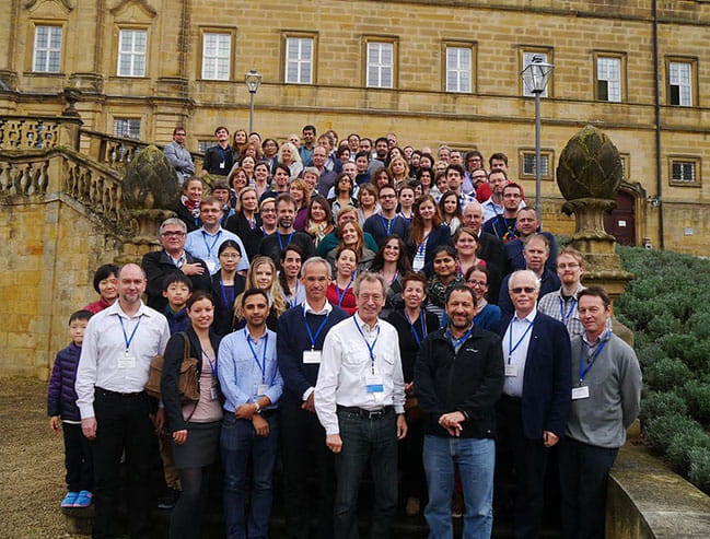 Dr. Hammad posing with members attending the 2nd International Workshop on Molecular Medicine of Sphingolipids, Kloster Banz, Germany, September 16-19, 2014.