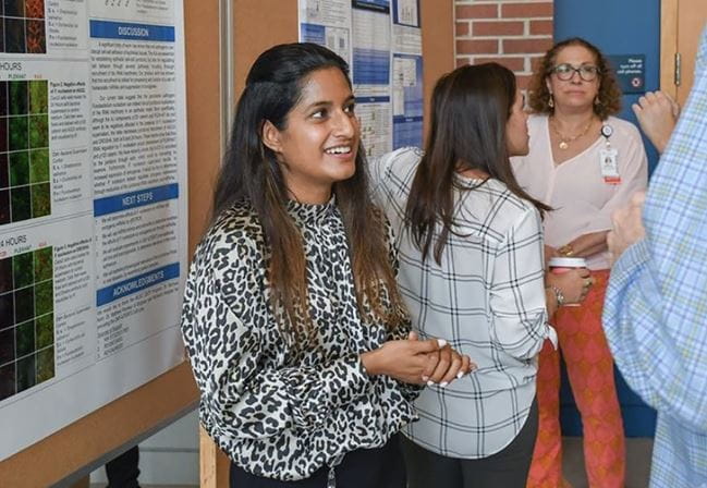 Christina presenting her work at MUSC Research Day