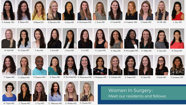 Women in Surgery - Residents and Fellows