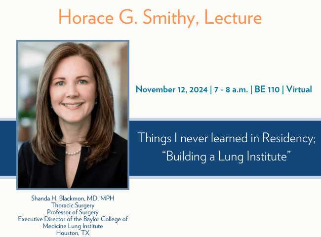 2024 Smithy Lecture