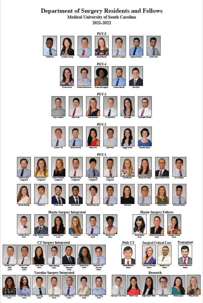 Image of resident and fellow composite sheet for PDF download
