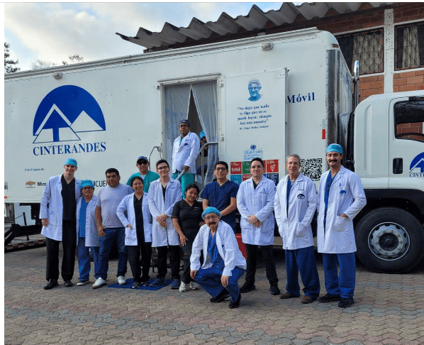 Mobile Health van in Ecuador