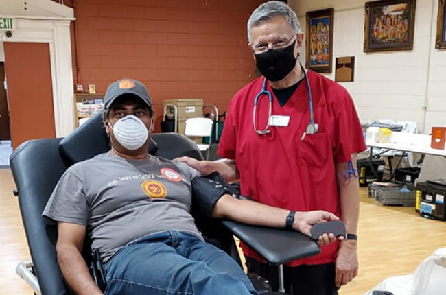 Rupak Mukherjee PhD organized blood drives to support urgent need in the community. 