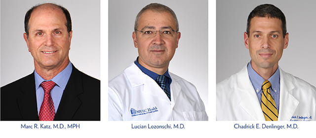 MUSC Awards Three New Endowed Chairs in Cardiothoracic Surgery 
