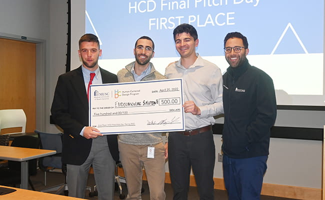 Winners in HCD final pitch competition