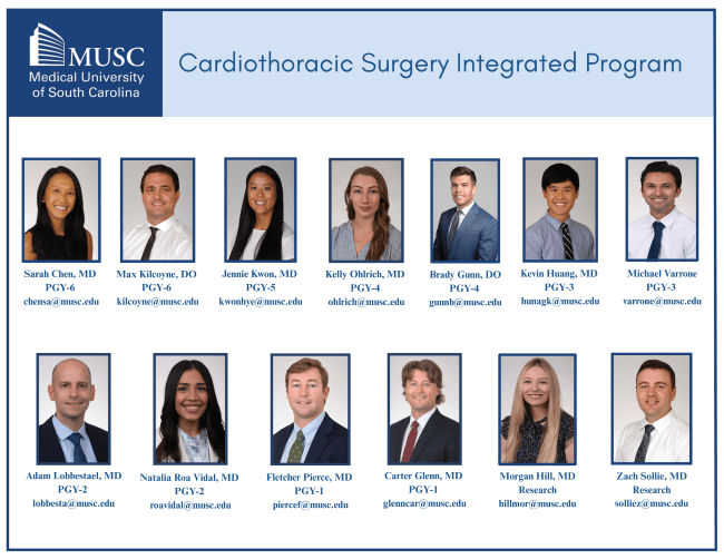 Cardiothoracic Surgery Integrated Residents