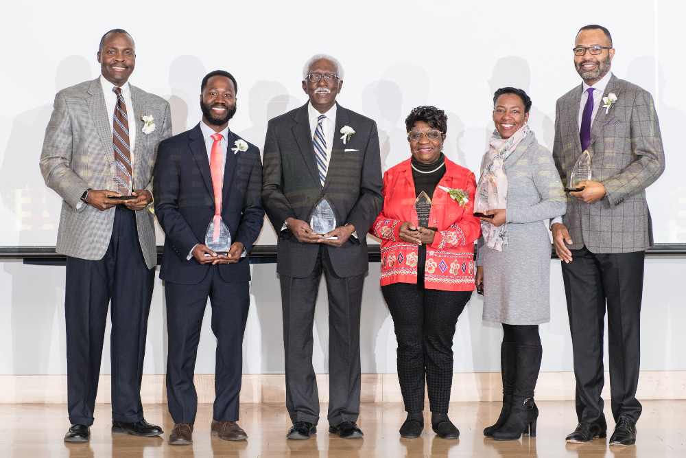 Excellence in Diversity Award winners on stage