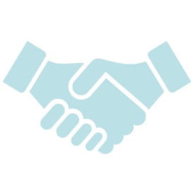 Graphic of handshake