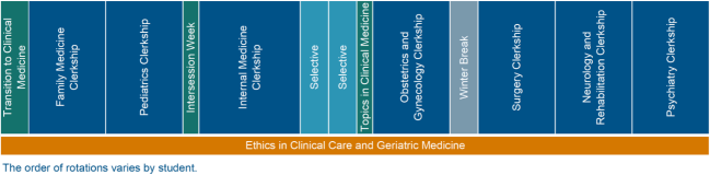 Clinical Curriculum Year 3 Schematic