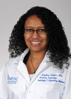 Photo of Dr. Angelina Phillips of the Pathology Department.