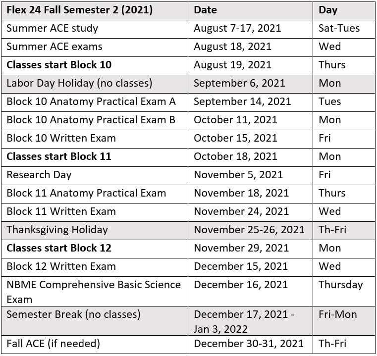 University Of South Carolina Spring Academic Calendar 2022 - March 