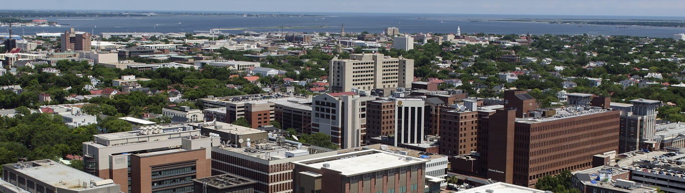 Aerial view of the MUSC campus.