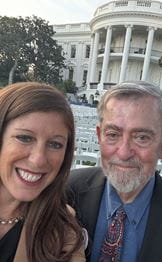 Drs. Moreland and Kilpatrick in front of the White House